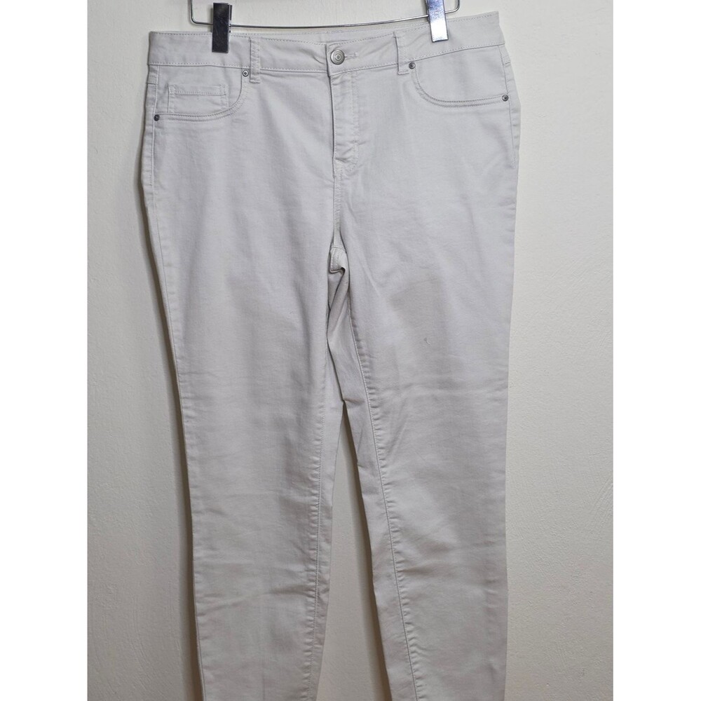 British Khaki Off-White Twill Jeans
